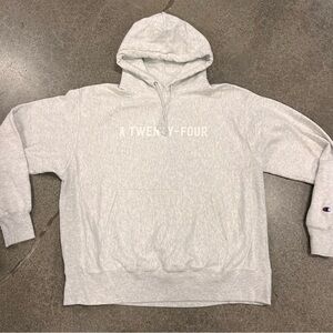Champion A Twenty-Four of Light Gray Men's Hoodie Sz XL